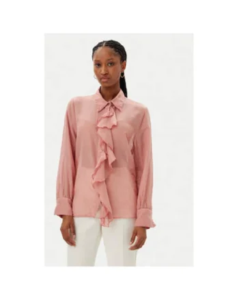 Camasa dama  B3004C, Bumbac, Roz, Roz