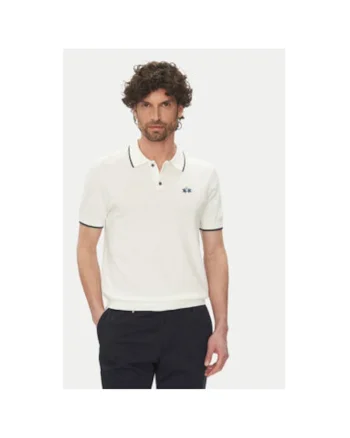 Tricou polo barbati  YC041, Bumbac, Alb, Alb
