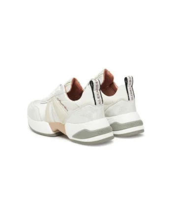 Pantofi sport dama, ASBBMBW,  Textil, Alb