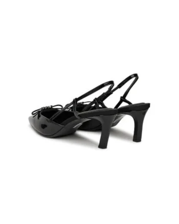 Sandale dama, K1568500,  Piele ecologica, Negru