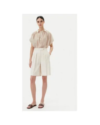 Bluza dama  TD0342, Lyocell/Poliester, Bej, Bej