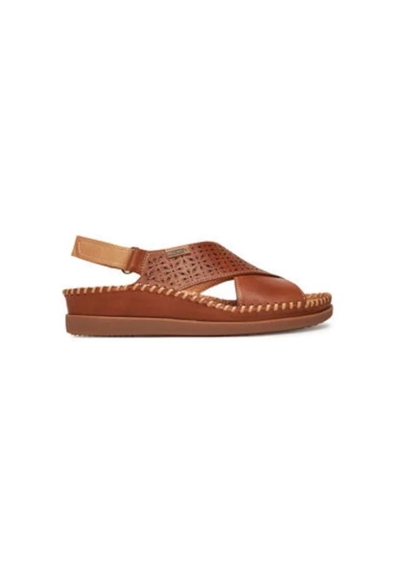 Sandale dama, W8K-0848C1,  Piele naturala, Maro