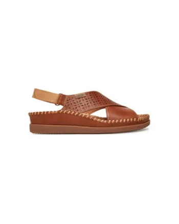 Sandale dama, W8K-0848C1,  Piele naturala, Maro