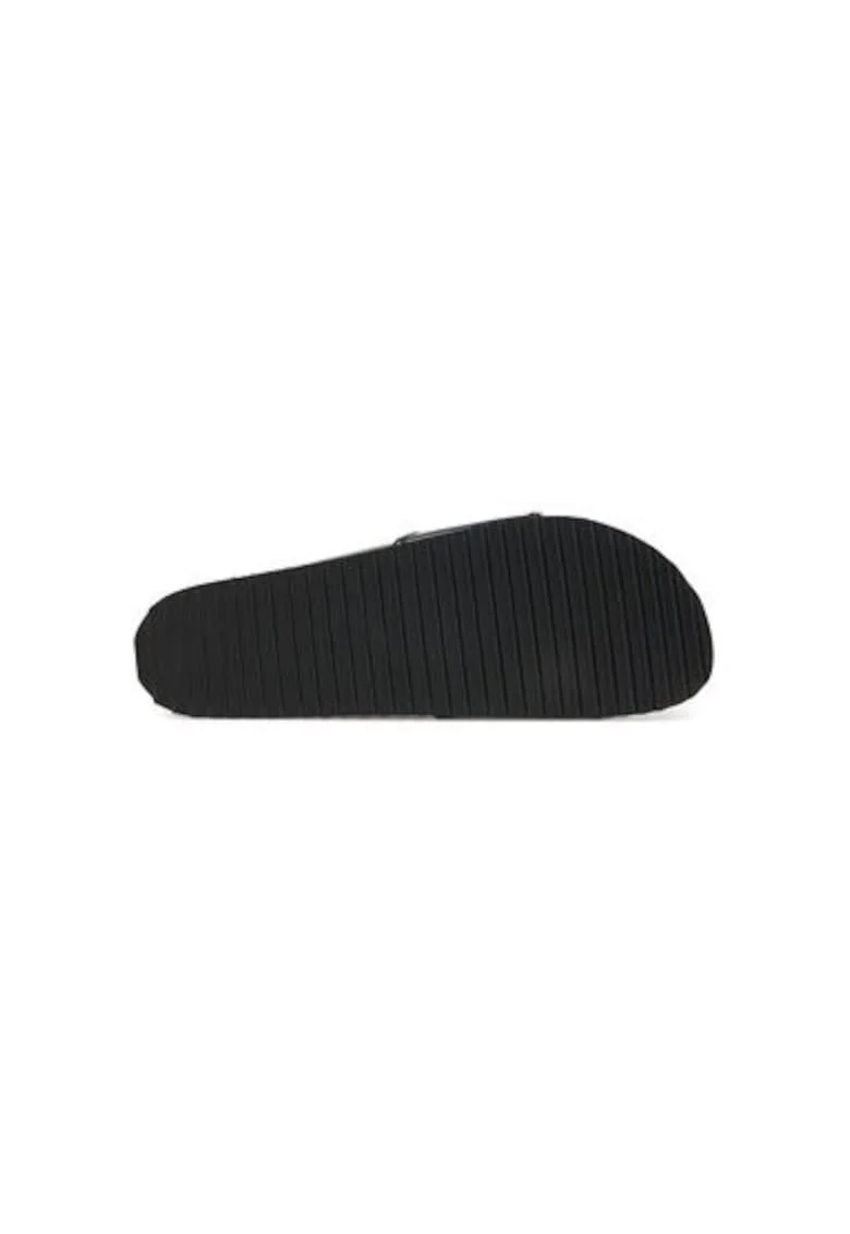 Slapi dama, 9-27401-44,  Piele naturala, Negru