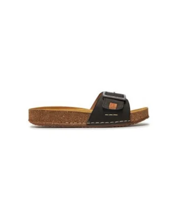 Slapi dama, 64906,  Piele naturala, Negru