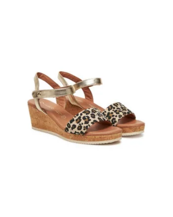 Sandale dama, 2-28026-44 4B9,  Piele naturala, Bej