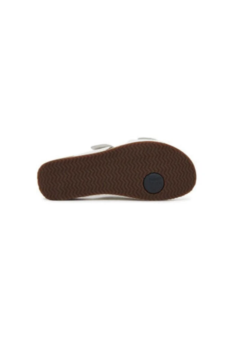 Slapi dama, 78586,  Piele naturala, Alb, Alb