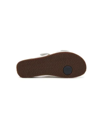 Slapi dama, 78586,  Piele naturala, Alb, Alb