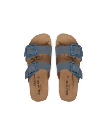Slapi dama, 78564,  Piele naturala, Albastru