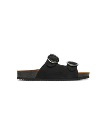 Slapi dama, 9-27403-44,  Piele naturala, 38 EU, Negru