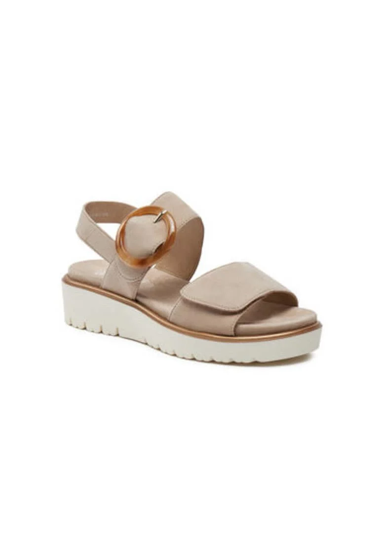 Sandale dama, 12-33505-08,  Piele naturala, Bej
