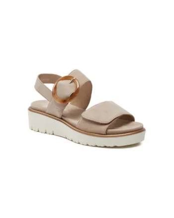 Sandale dama, 12-33505-08,  Piele naturala, Bej