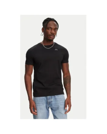 Tricou barbati  611187W, Bumbac, Negru