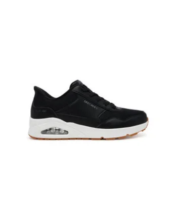 Pantofi sport barbati, 183022,  Piele ecologica, Negru