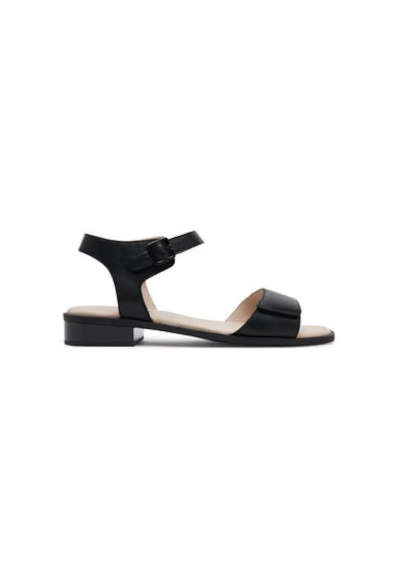 Sandale dama, 9-28202-44,  Piele naturala, Negru