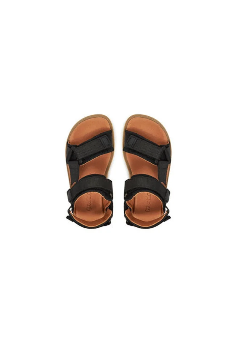 Sandale fete, G3150259-11,  Piele naturala, Negru, Negru