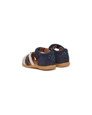 Sandale fete, G2150201-4,  Piele naturala, Albastru, Albastru