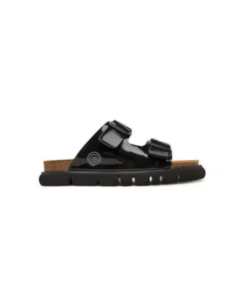 Slapi dama, 700699-01,  Piele ecologica, Negru