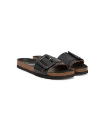 Slapi dama, 700758-01,  Piele ecologica, Negru