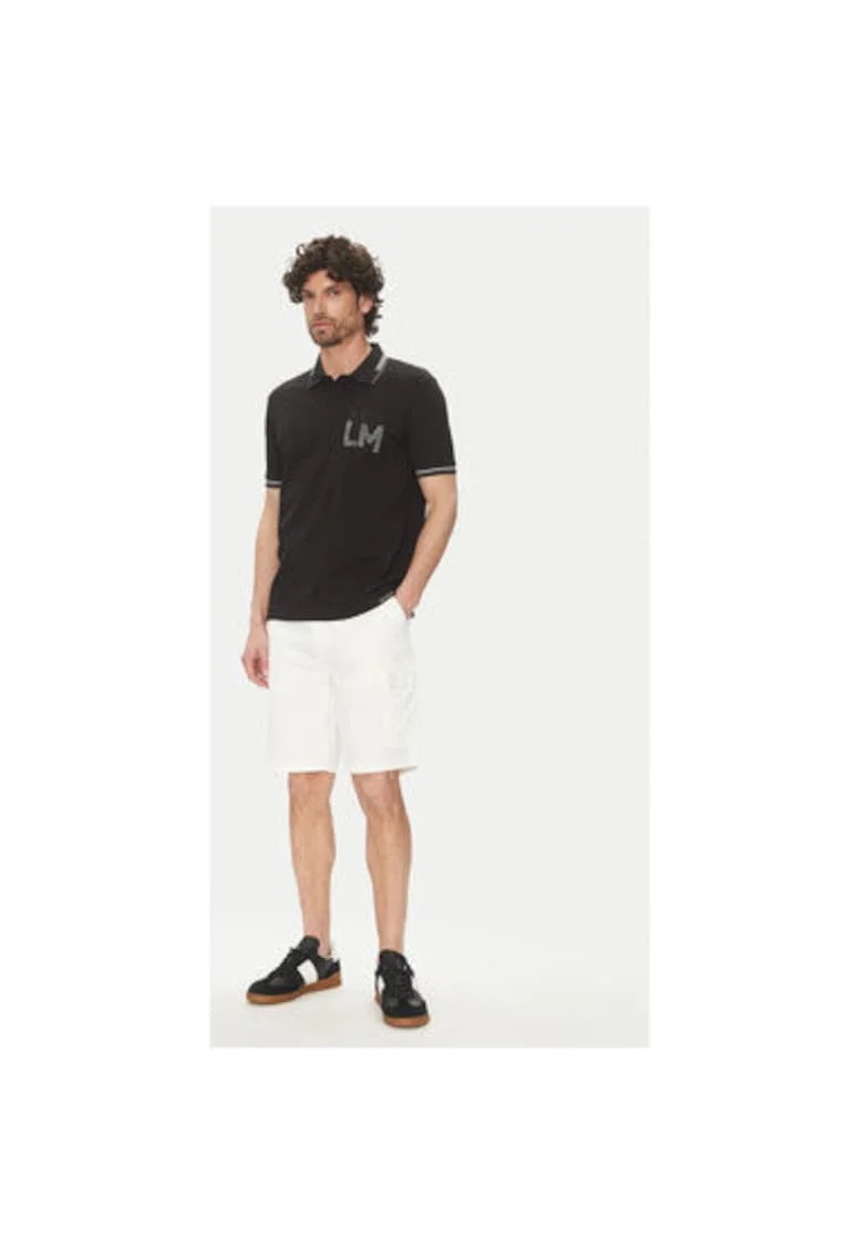 Tricou Polo barbati  MAP009 PK001, Bumbac/Elastan, 3XL INTL, Negru