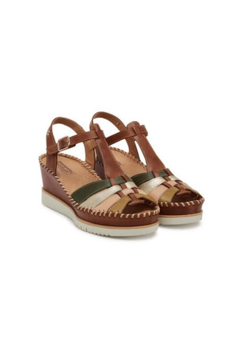 Sandale dama, W3Z-1836C1,  Piele naturala, Maro