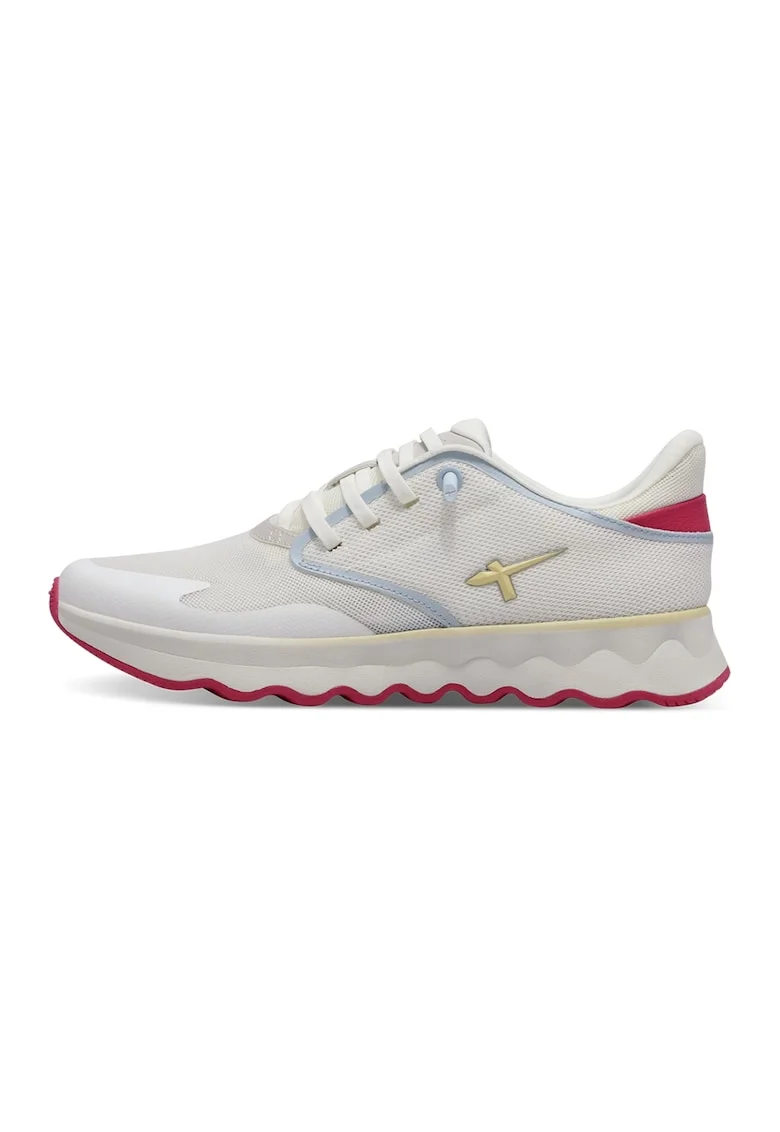 Pantofi sport low-cut wedge, Alb