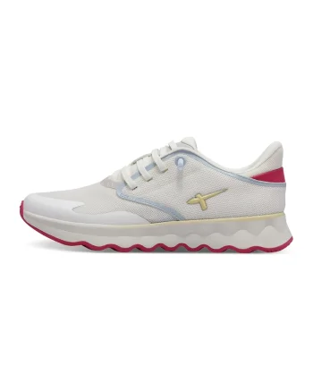 Pantofi sport low-cut wedge, Alb