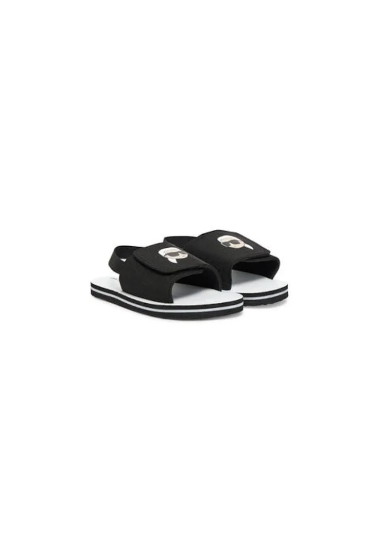 Sandale fete, Z30384,  Textil, Negru, Negru