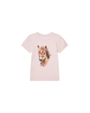 Tricou fete  13243178, Bumbac organic, Roz, Roz