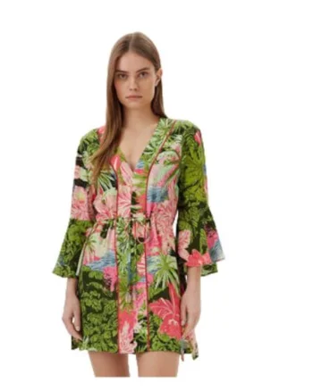Rochie  multicolor, viscoza