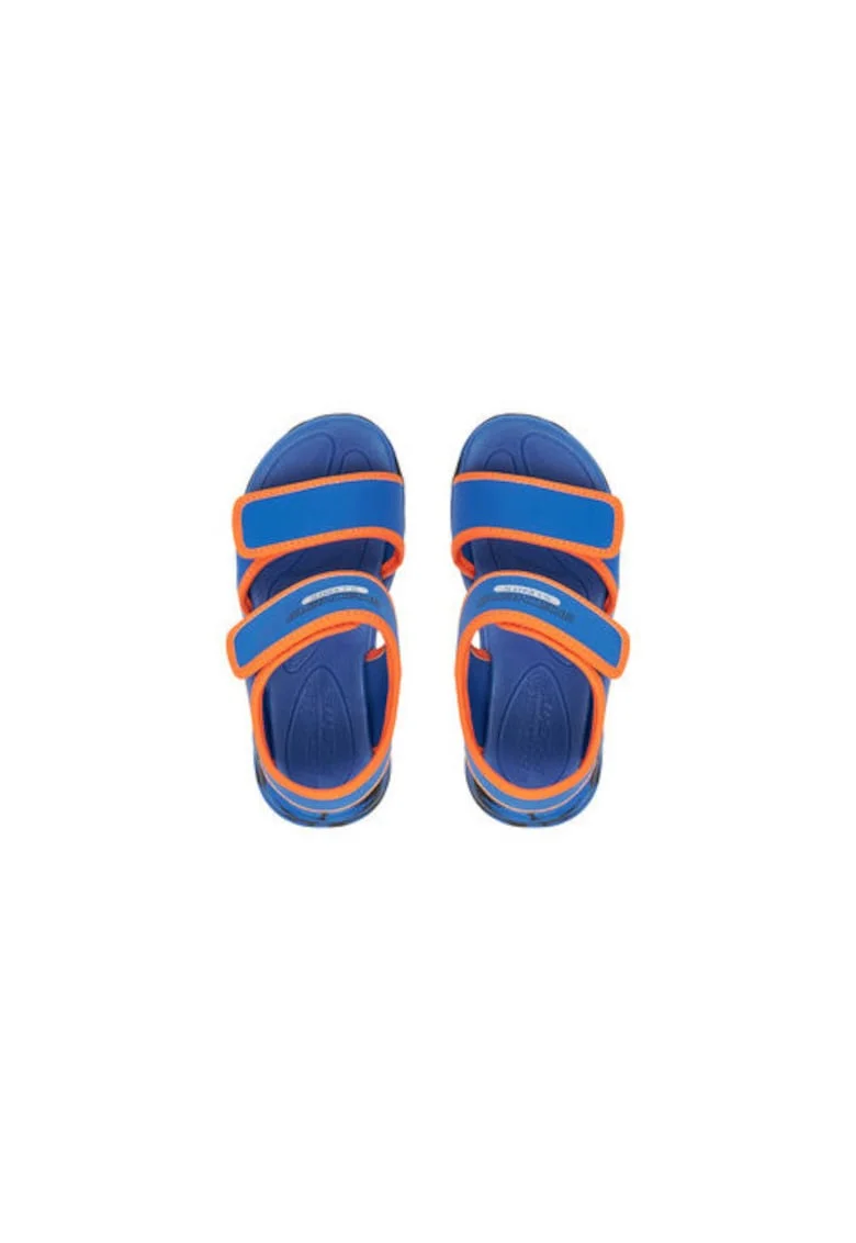 Sandale baieti, 407032L,  Piele ecologica, Albastru, Albastru