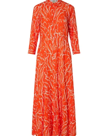 Camasa rochie dama  26022663, Portocaliu, Portocaliu