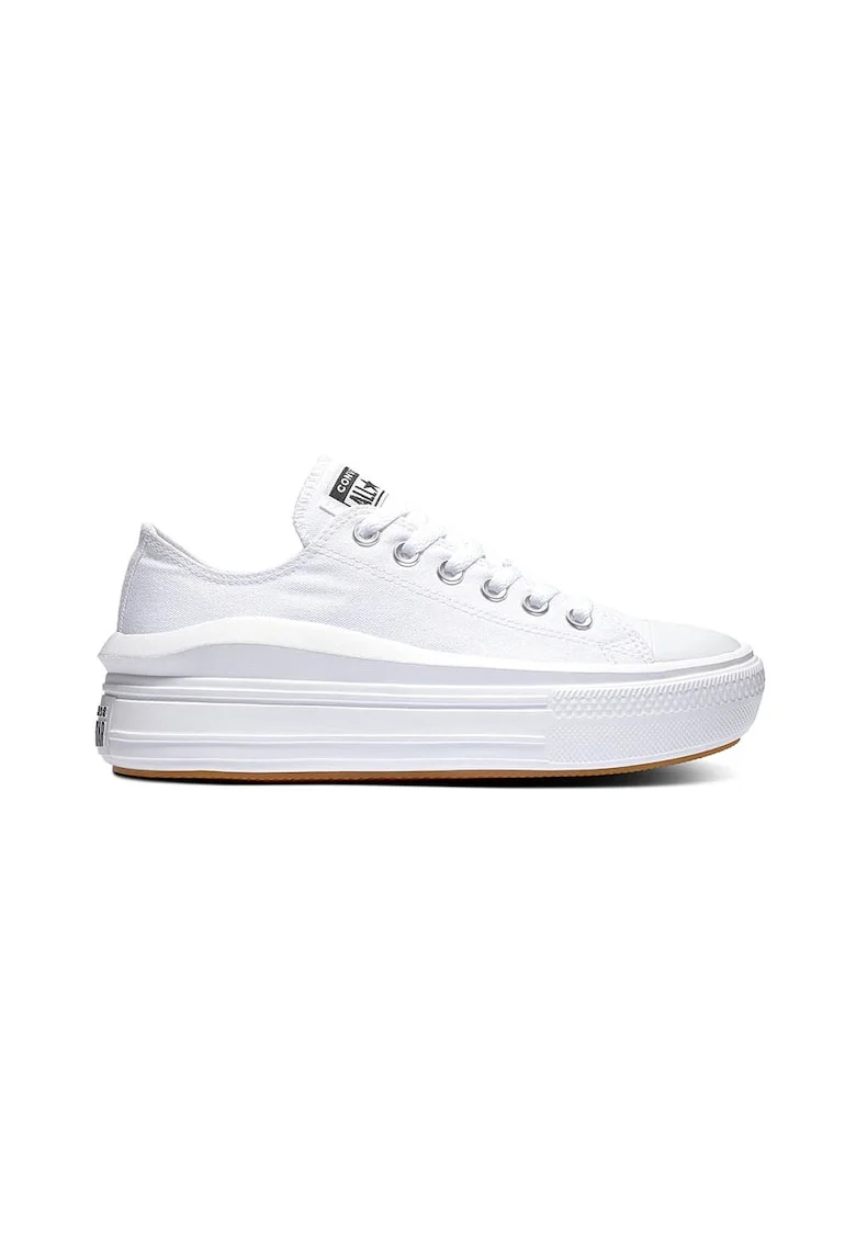 Tenisi flatform de panza All Star Move, Alb
