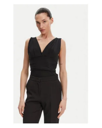 Tricou dama,  95% poliester, 5% elastan, negru,