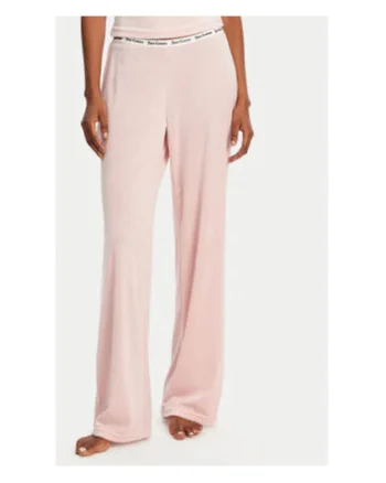 Pantaloni dama,  Floare de migdal, roz, poliester-elastan