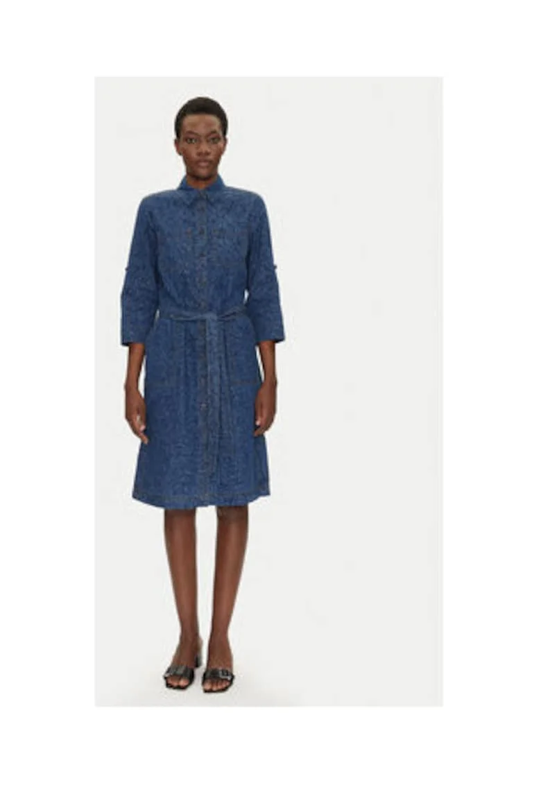 Rochie,  13002015 bumbac, bleumarin, Bleumarin