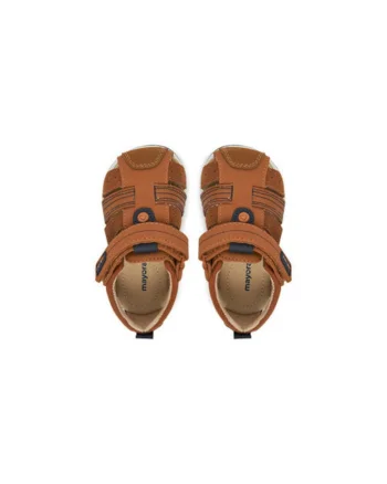 Sandale baieti, 41678,  Piele naturala, Maro, Maro