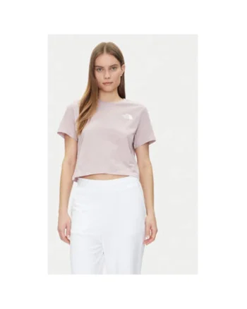 Tricou dama  NF0A87U40SO1, Bumbac/Poliester reciclat, XL INTL, Roz