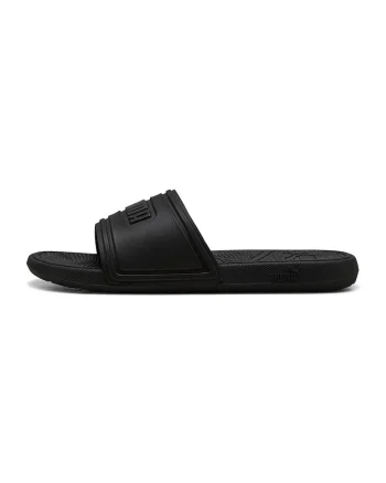 Papuci cu logo in relief Cool Cat 2.0, Negru