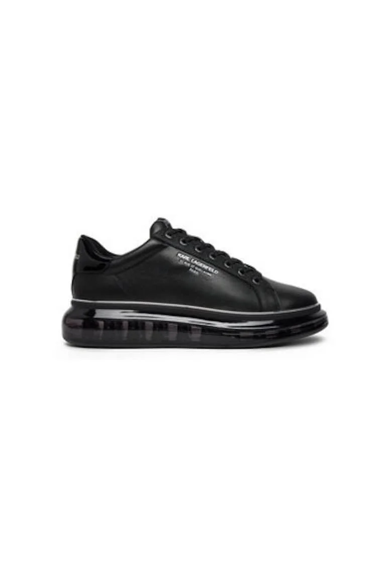 Pantofi sport barbati, KL52615,  Piele naturala, Negru