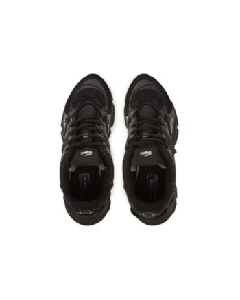Pantofi sport barbati, 749SMA0003,  Textil, Negru, Negru