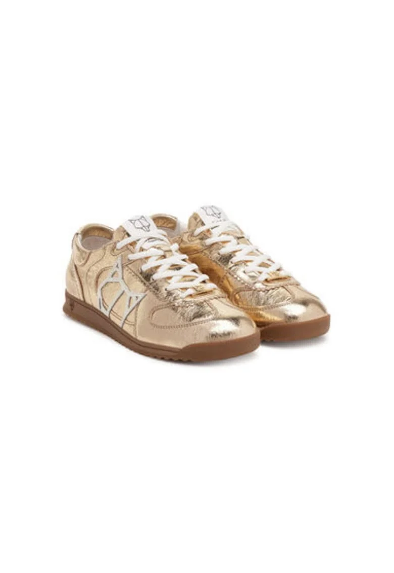 Pantofi sport dama, EXPOSUREE,  Piele naturala, Auriu, Auriu