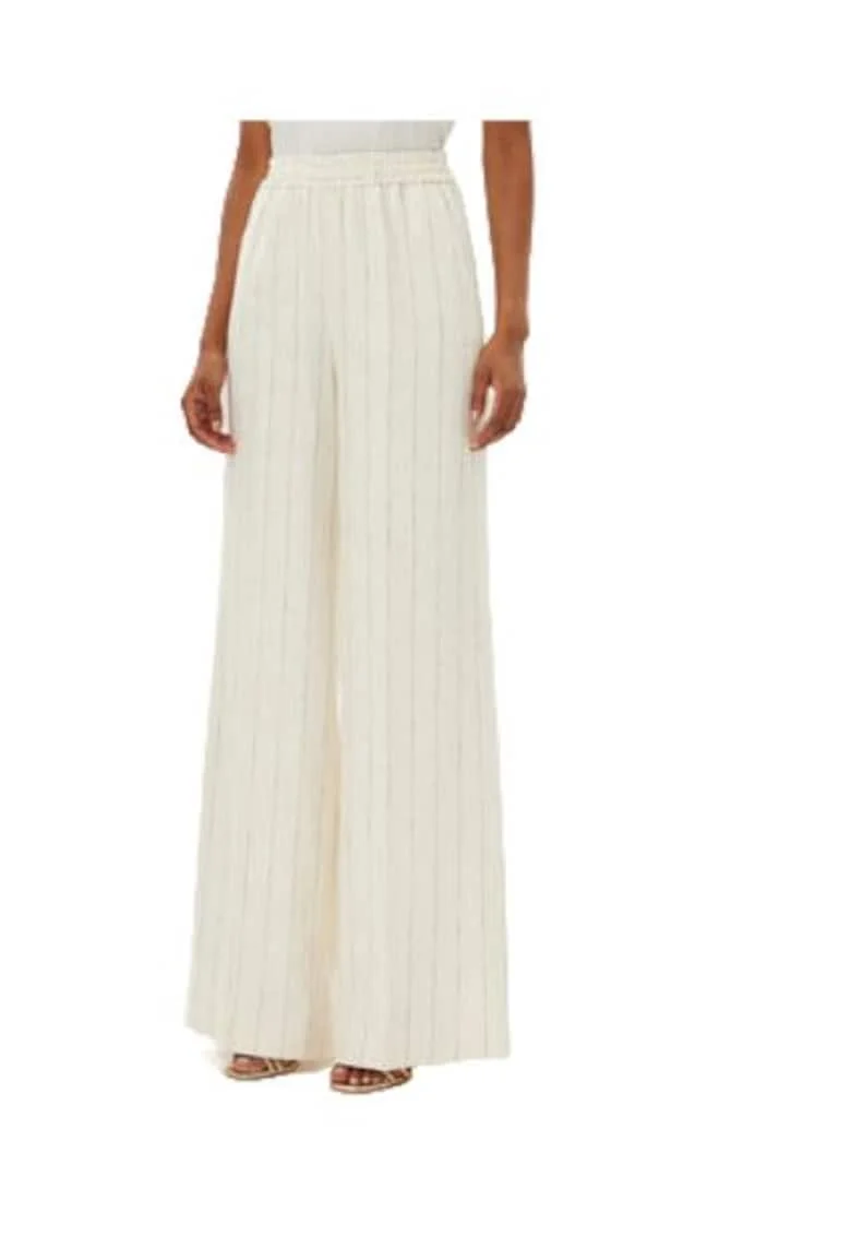 Pantaloni dama MA3008C E25MA4C.11,  Viscoza/In, Ecru