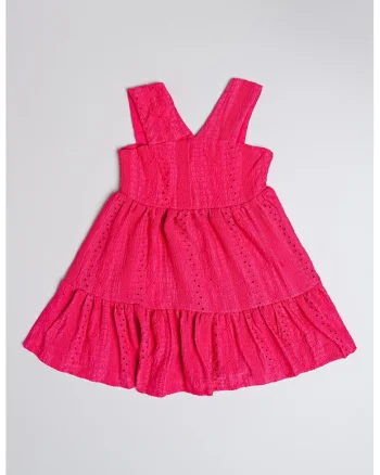 Rochie cu croiala in A, fara maneci, Fucsia