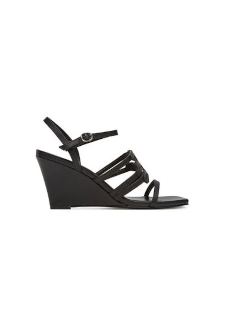 Sandale dama, KL34425,  Piele naturala, Negru