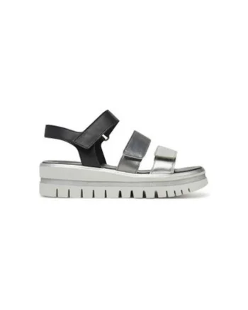 Sandale dama, 64.620.61,  Piele naturala, Argintiu