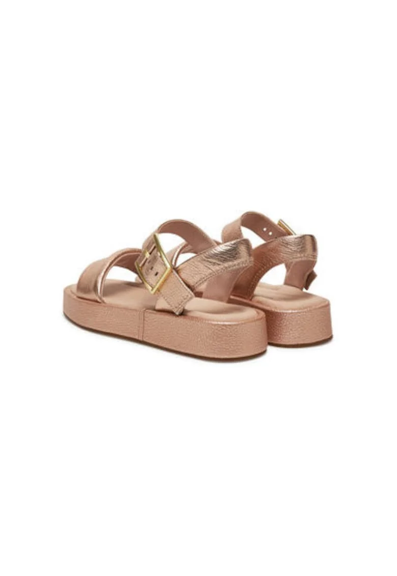 Sandale dama, 26181223,  Piele naturala, Auriu