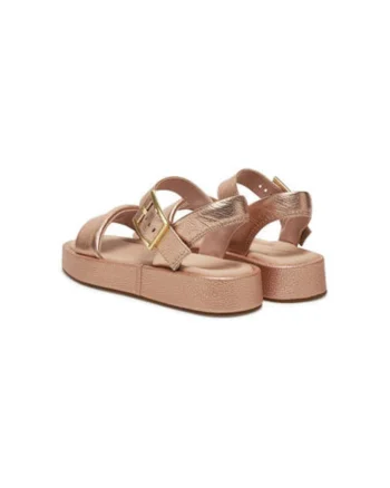 Sandale dama, 26181223,  Piele naturala, Auriu