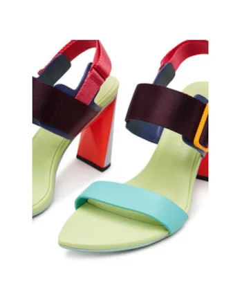 Sandale dama, 1091487716,  Piele naturala, Multicolor