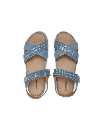Sandale dama, 710223-55,  Piele naturala, Albastru deschis